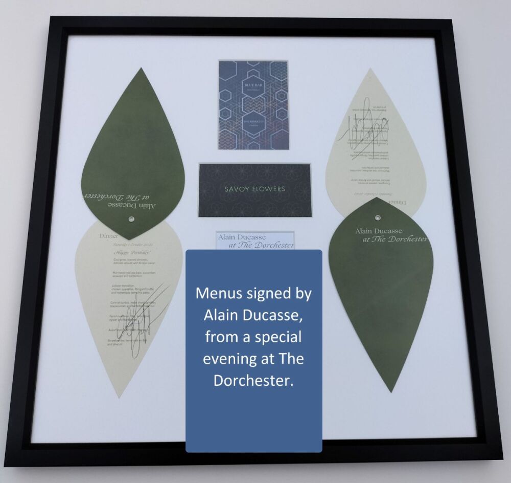 Menus Signed by Alain Ducasse