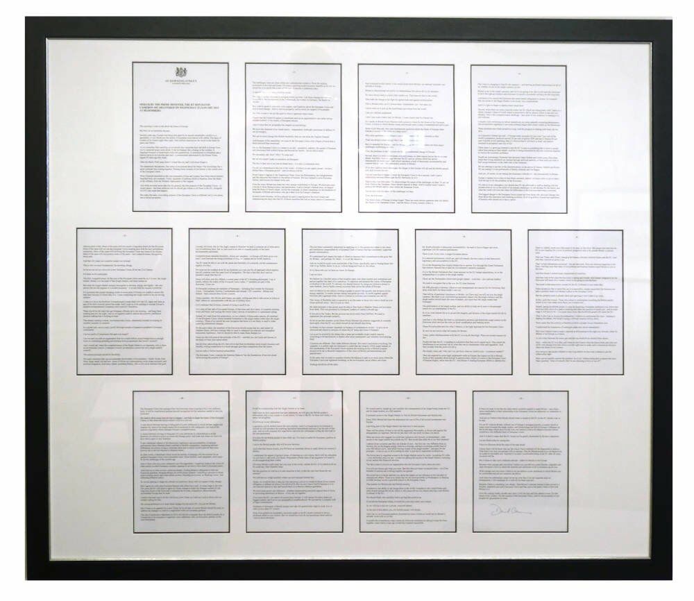 Multi Aperture Mount for David Cameron Speech