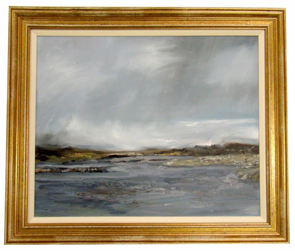 Oil Painting of Dark Seascape