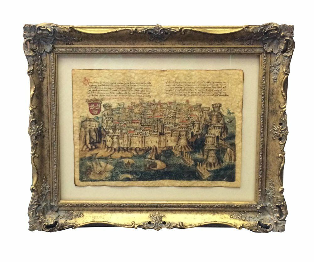 Ornate Frame for Waxed Paper Artwork