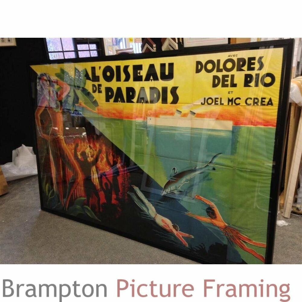 Large Frame for 2.4m x 1.6m 1930's French Film Poster