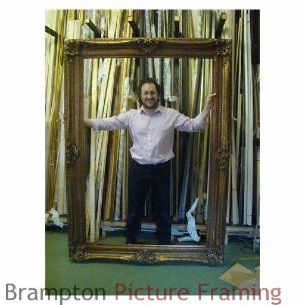 Large Gold Ornate Frame for Reproduction Oil Painting