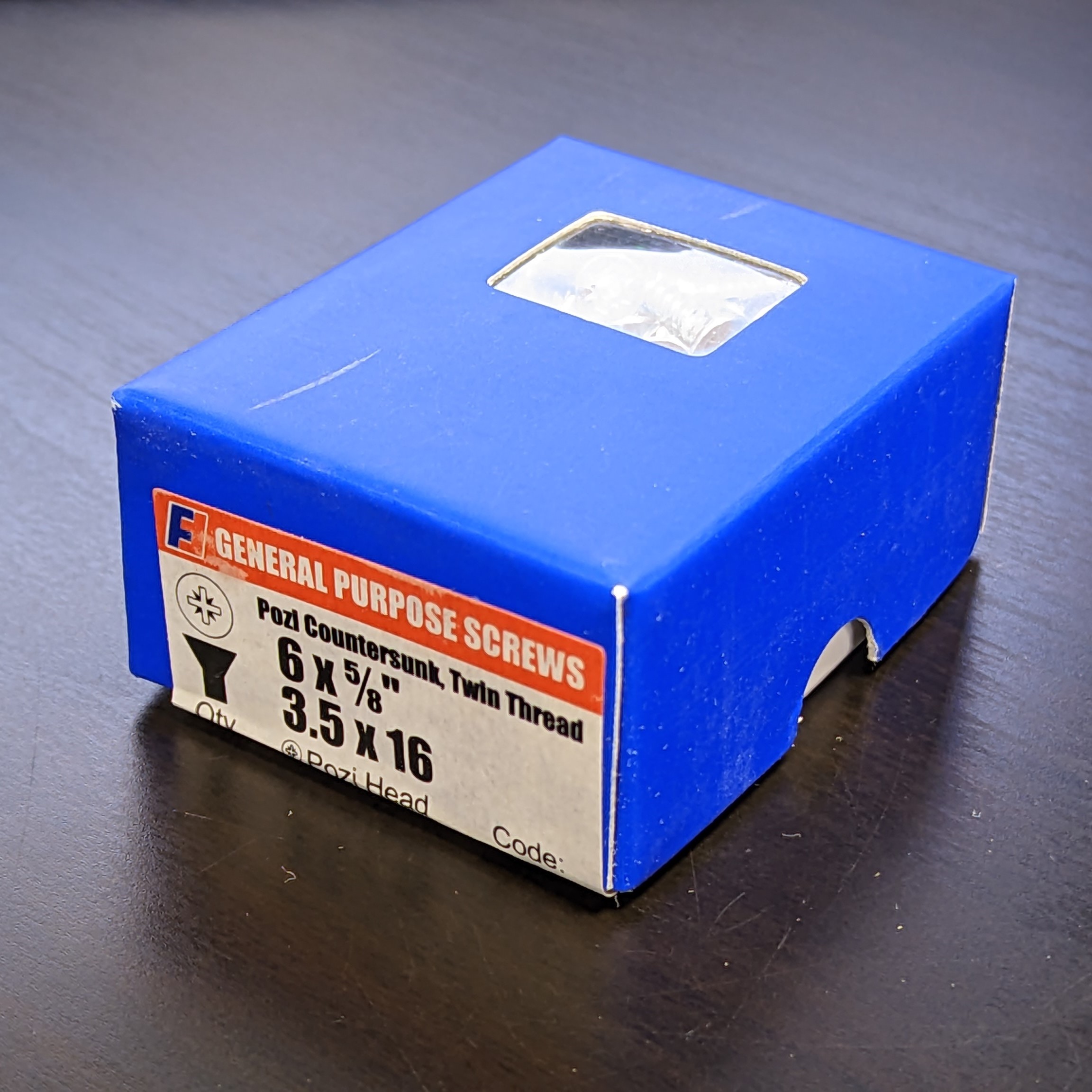 Pozi Zinc Plated Wood Screws 6x⅝" 3.5x16mm box of 200