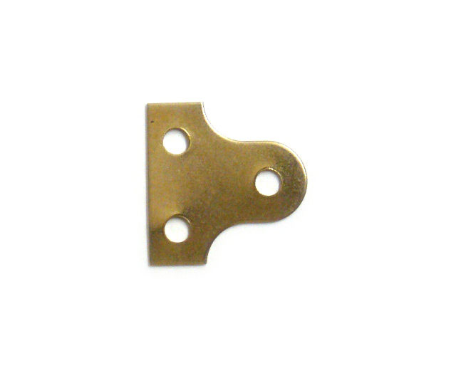 32mm Brass Plated Slotted Mirror Plates