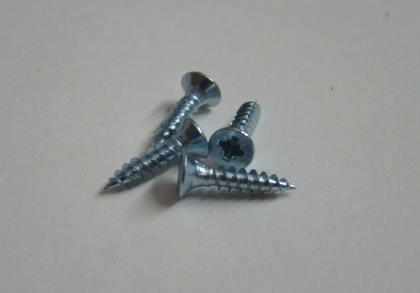 Pozi Zinc Plated Wood Screws 0.5x4 3x12mm