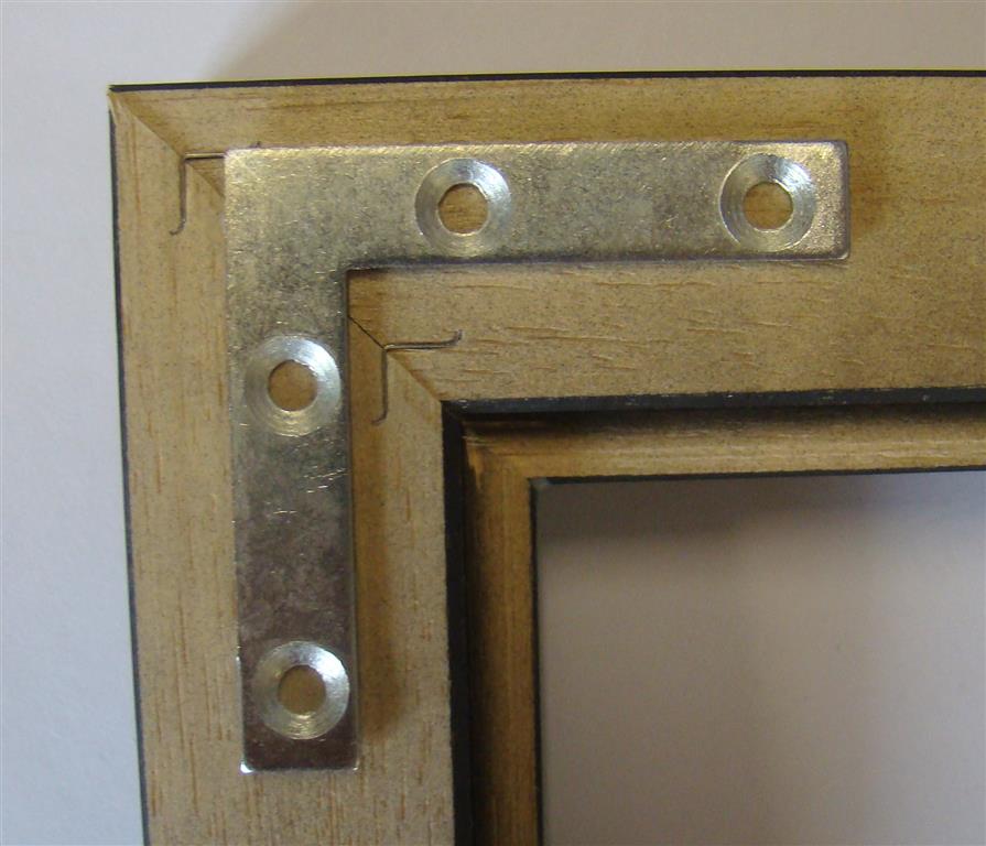 Steel Corner Reinforcement Plates 50x50mm (incl. Screws)