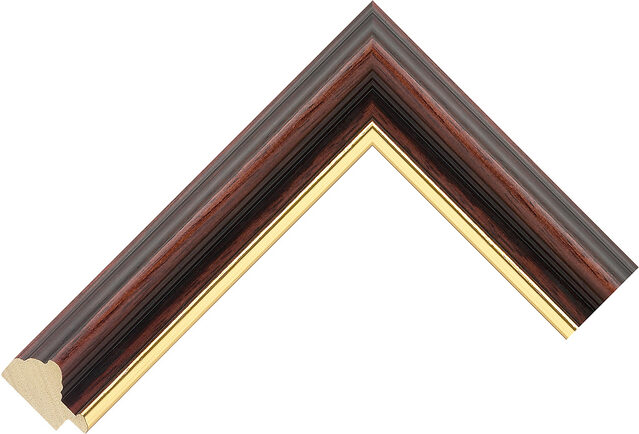 0475WG - Walnut - 35mm wide picture frame chevron