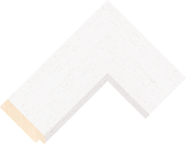 101000127 - White - 67mm wide picture frame chevron
