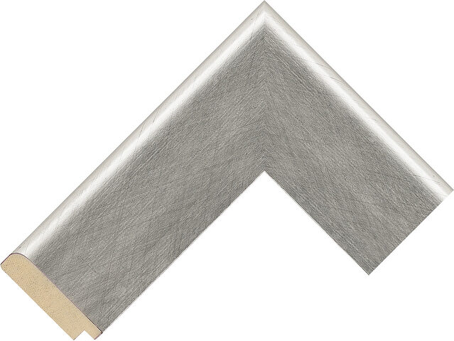 101060358 - Silver - 57mm wide picture frame chevron
