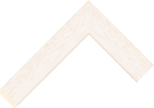 102400127 - White - 34mm wide picture frame chevron
