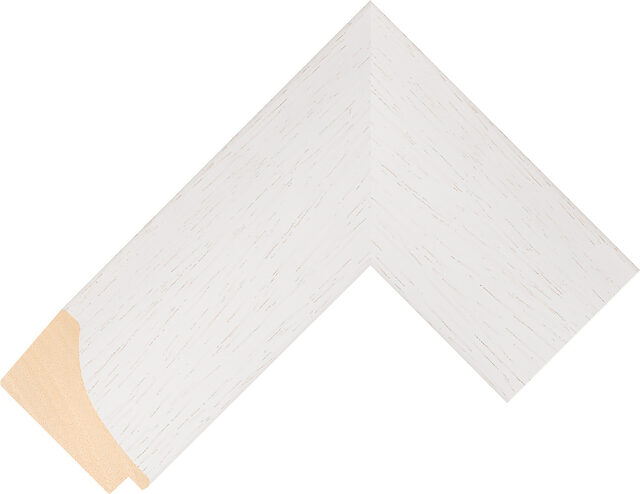 107000127 - White - 61mm wide picture frame chevron
