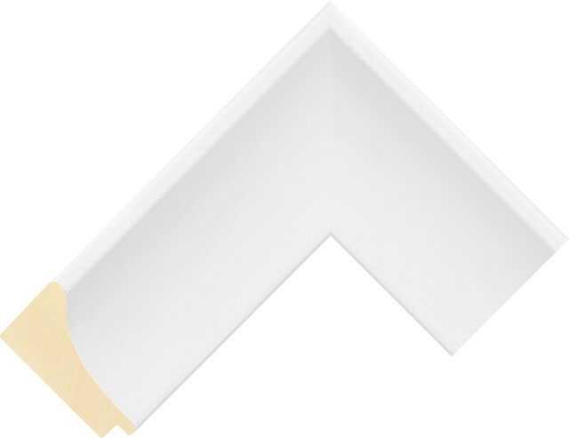 107127000 - White - 61mm wide picture frame chevron