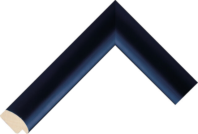 Corner sample of Black Cushion Ayous Frame Moulding