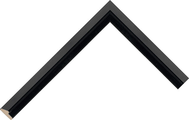 136082 - Black - 16mm wide picture frame chevron