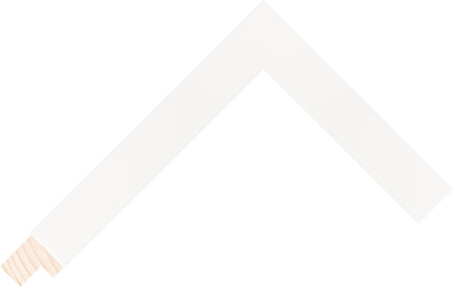 140653 - White - 23mm wide picture frame chevron