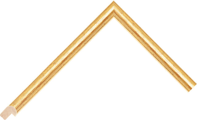 142200108 - Gold - 14mm wide picture frame chevron