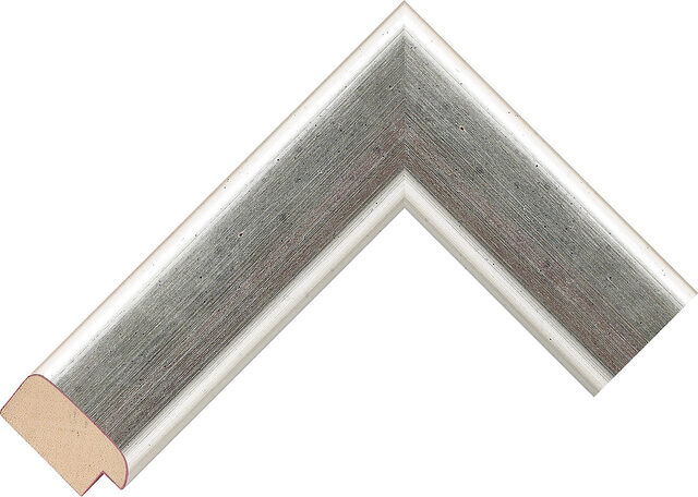 144000348 - Silver - 44mm wide picture frame chevron