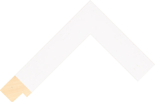 150000127 - White - 33mm wide picture frame chevron