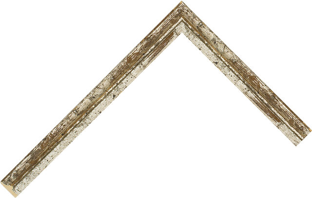 150541 - Silver - 15mm wide picture frame chevron