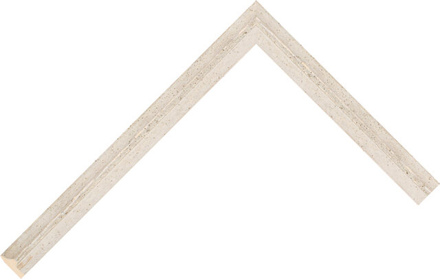 AQ.150543 - Silver/White - 15mm wide picture frame chevron