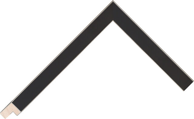 150790 - Black/Silver - 15mm wide picture frame chevron