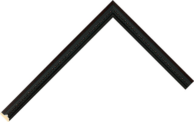 151IB - Black - 13mm wide picture frame chevron