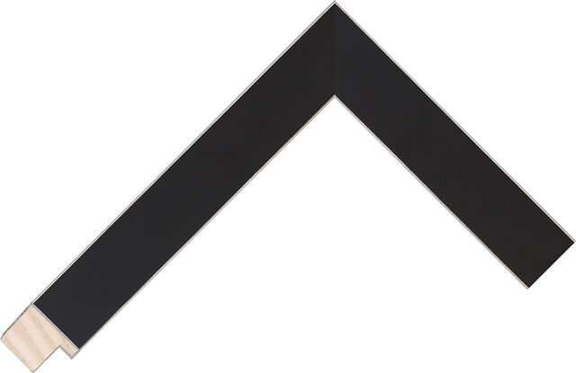 160790 - Black/Silver - 25mm wide picture frame chevron