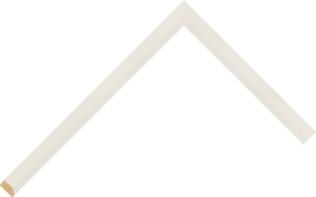 161000127 - White - 16mm wide picture frame chevron