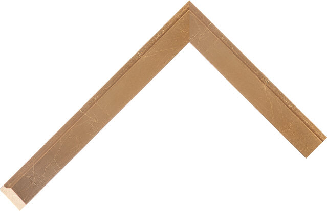 Corner sample of Gold Slip Jenitri Frame Moulding