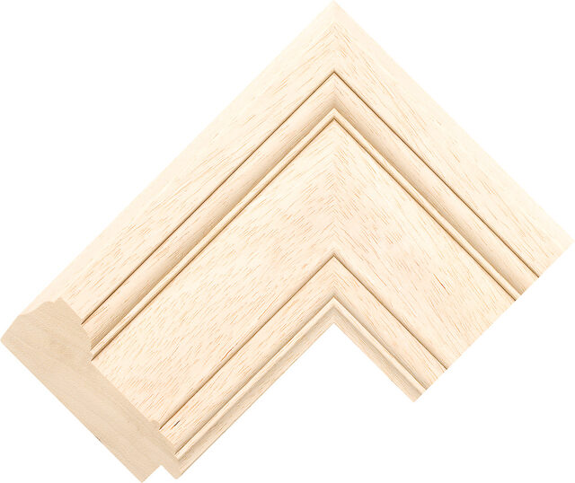 165400000 - Natural - 86mm wide picture frame chevron