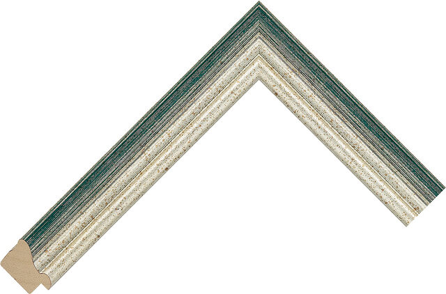 1800SB - Silver/Blue - 26mm wide picture frame chevron