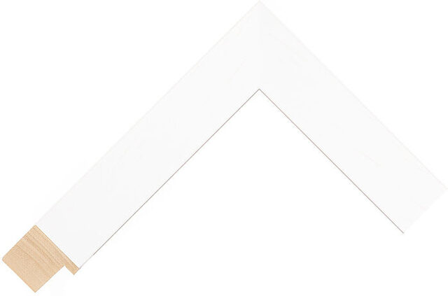 182000127 - White - 30mm wide picture frame chevron