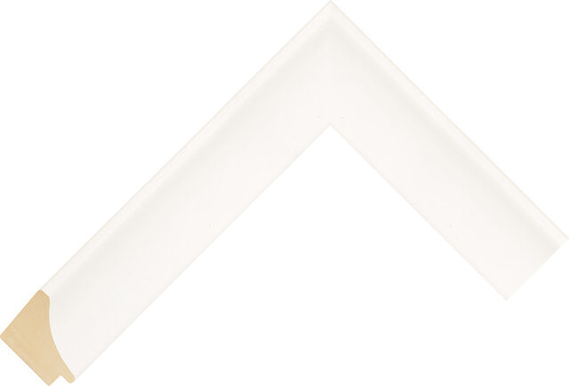 185127000 - White - 45mm wide picture frame chevron