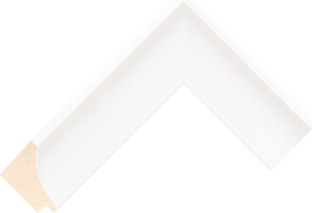 185127000E - White - 45mm wide picture frame chevron