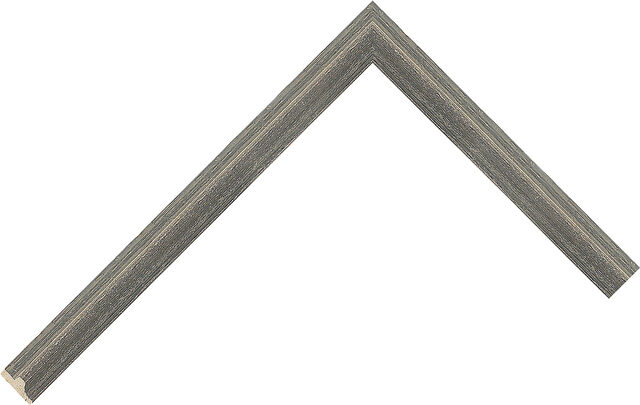 Corner sample of Silver/Grey Mountslip Pine & Spruce Frame Moulding