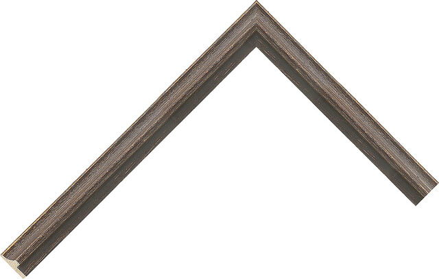 195079 - Gold/Brown - 16mm wide picture frame chevron