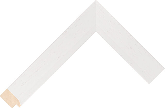 200000127 - White - 30mm wide picture frame chevron