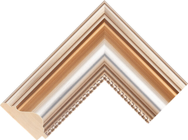 201348000 - Silver - 92mm wide picture frame chevron