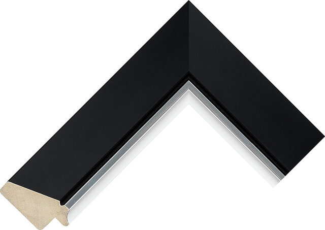 202167348 - Black/Silver - 49mm wide picture frame chevron