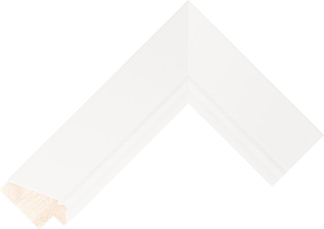 202560127 - White - 50mm wide picture frame chevron