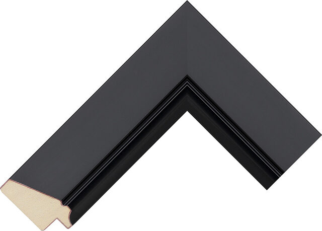202560167 - Black - 50mm wide picture frame chevron