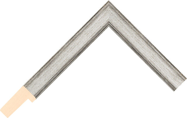 207214540 - Silver/Black - 21mm wide picture frame chevron