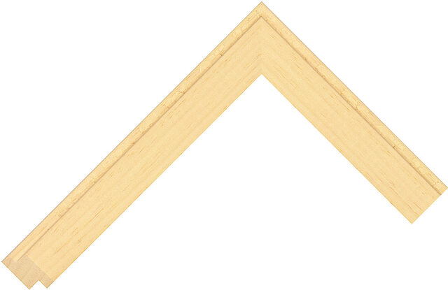 Corner sample of Natural Framebox Ayous Frame Moulding