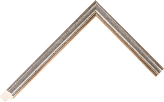 208244358 - Silver - 16mm wide picture frame chevron