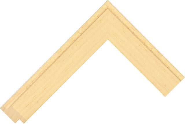 Corner sample of Natural Framebox Ayous Frame Moulding