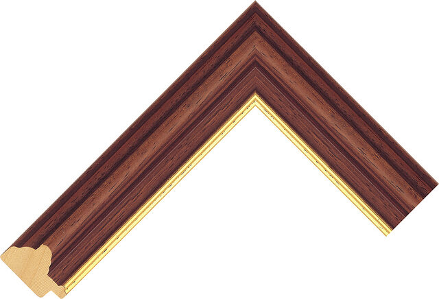 209545400 - Walnut - 35mm wide picture frame chevron