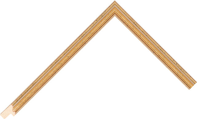 211310120 - Gold - 12mm wide picture frame chevron