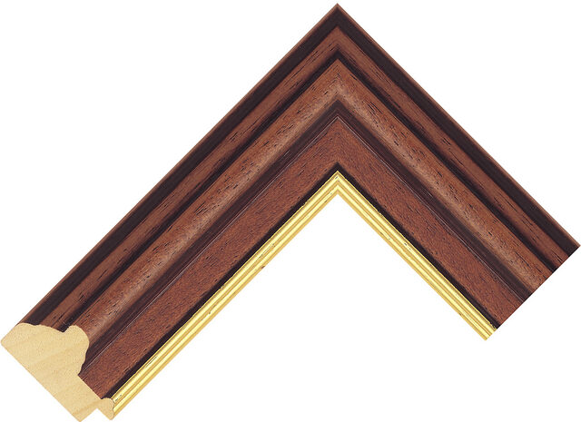 211545400 - Walnut - 50mm wide picture frame chevron