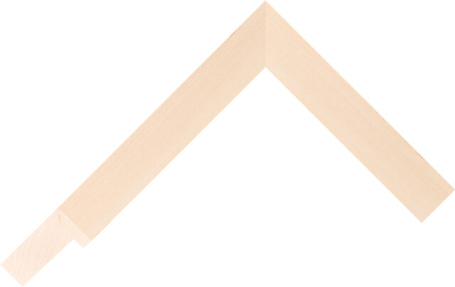 21mm Wide Natural Flat Lime Picture Frame Moulding (AQ.211800000) chevron image