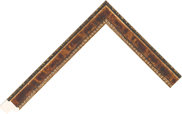 212405 - Mid Brown/Champagne - 19mm wide picture frame chevron